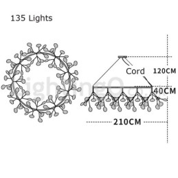 Luxury Post modern Round Fireflies Chandelier