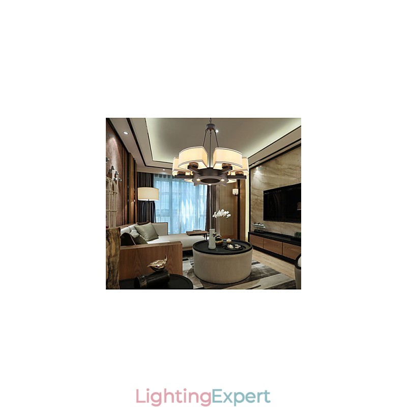 The Chinese Style Chandelier Iron Copper Imitation Air Lamps