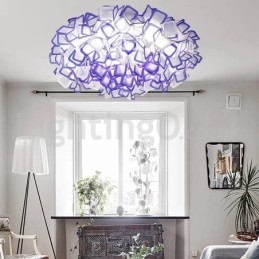 Modern Light Source Three Color Switching Flush Mount Ceiling Lights