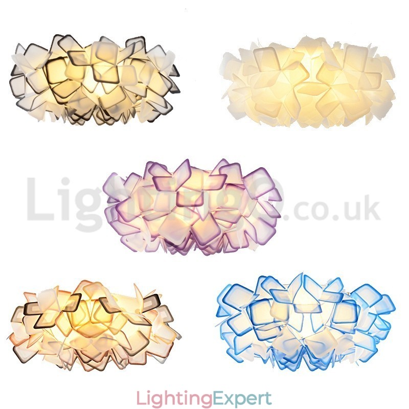 Modern Light Source Three Color Switching Flush Mount Ceiling Lights