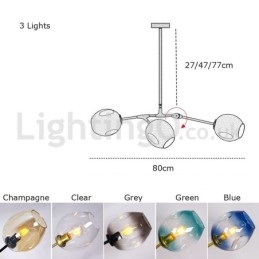 Nordic Modern Magic Bean Glass Chandelier Molecular Chandelier