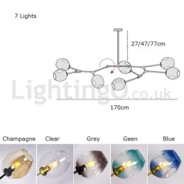 Nordic Modern Magic Bean Glass Chandelier Molecular Chandelier