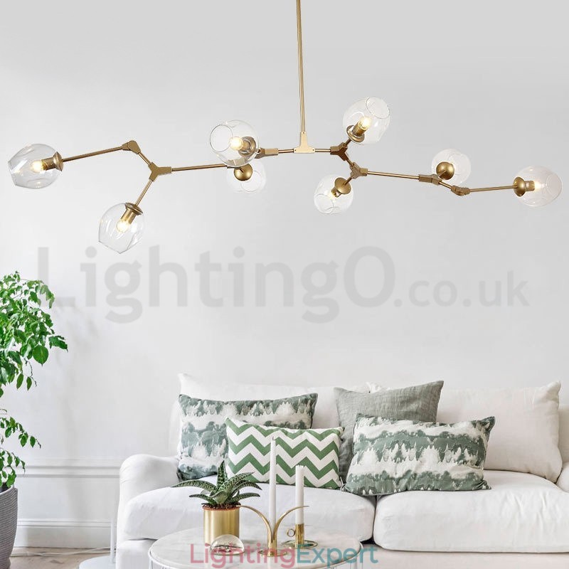 Nordic Modern Magic Bean Glass Chandelier Molecular Chandelier