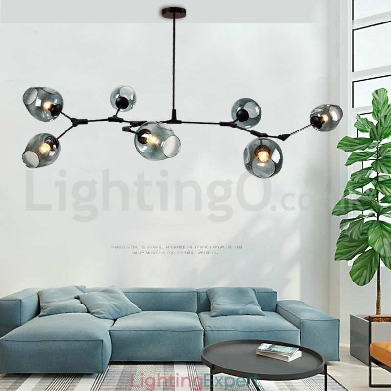 Nordic Modern Magic Bean Glass Chandelier Molecular Chandelier