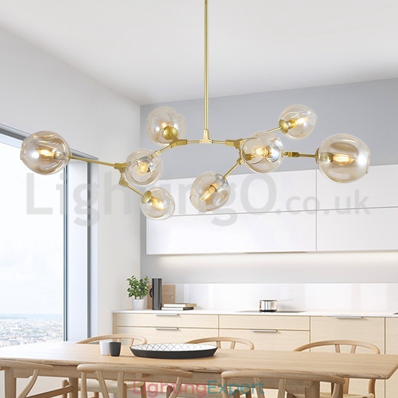 Nordic Modern Magic Bean Glass Chandelier Molecular Chandelier