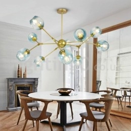 Nordic Postmodern Molecular Magic Bean Chandelier Cafe
