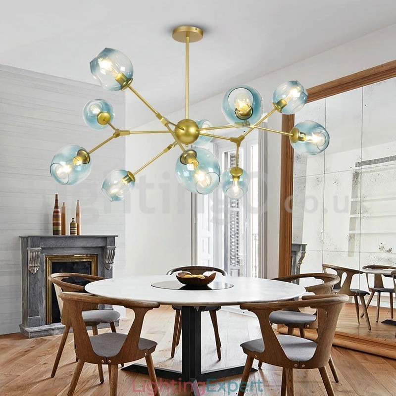Nordic Postmodern Molecular Magic Bean Chandelier Cafe