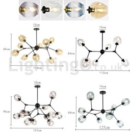 Nordic Postmodern Molecular Magic Bean Chandelier Cafe