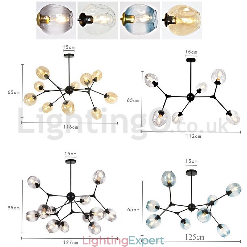 Nordic Postmodern Molecular Magic Bean Chandelier Cafe