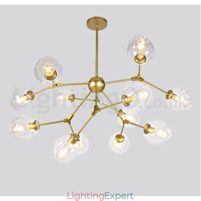 Nordic Postmodern Molecular Magic Bean Chandelier Cafe