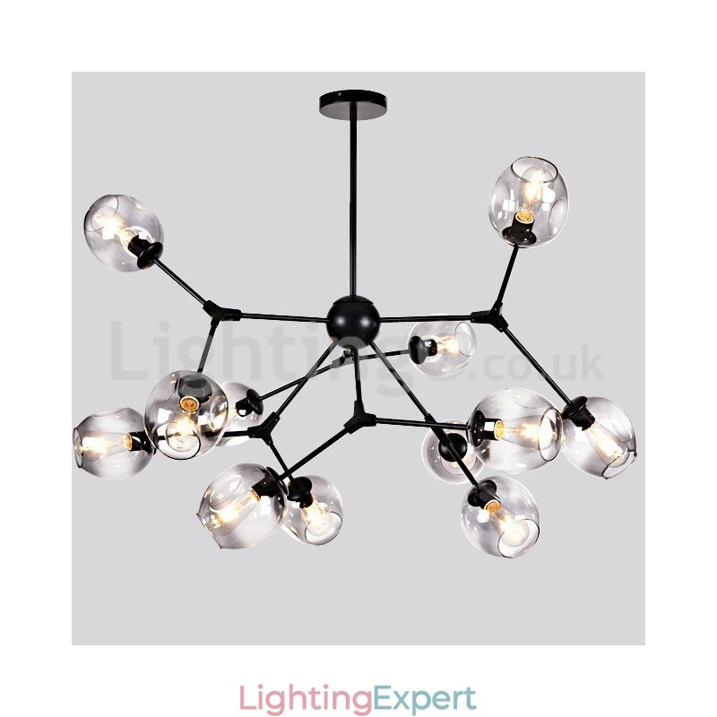 Nordic Postmodern Molecular Magic Bean Chandelier Cafe