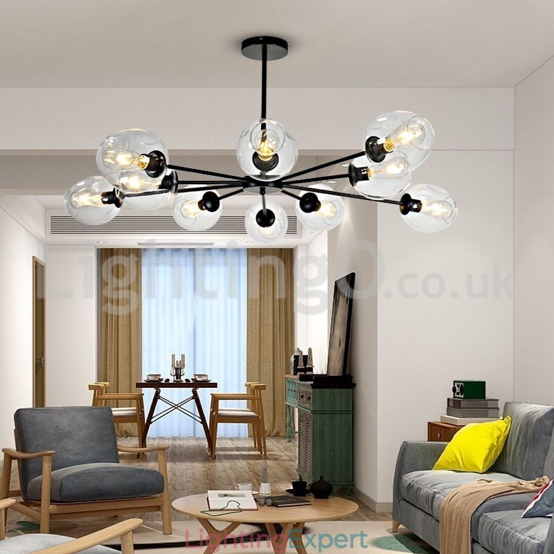 Nordic Postmodern Molecular Chandelier Magic Bean Chandelier Cafe