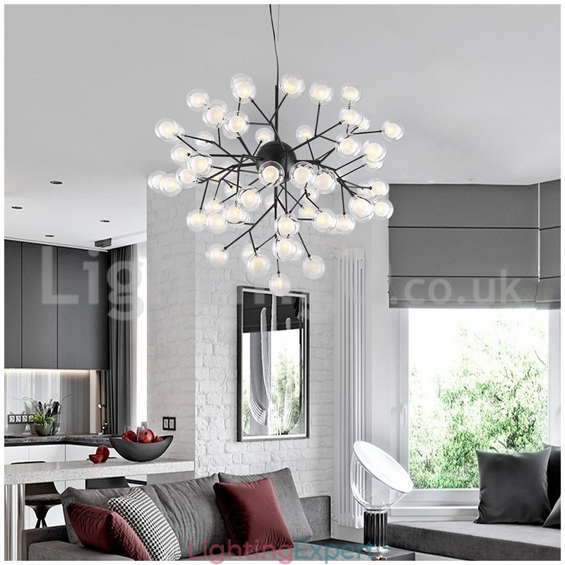 Nordic Postmodern Molecular Bubble Chandelier Glass Chandelier