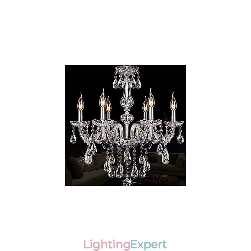 Candle Featured Luxury 6 Lights Chandelier