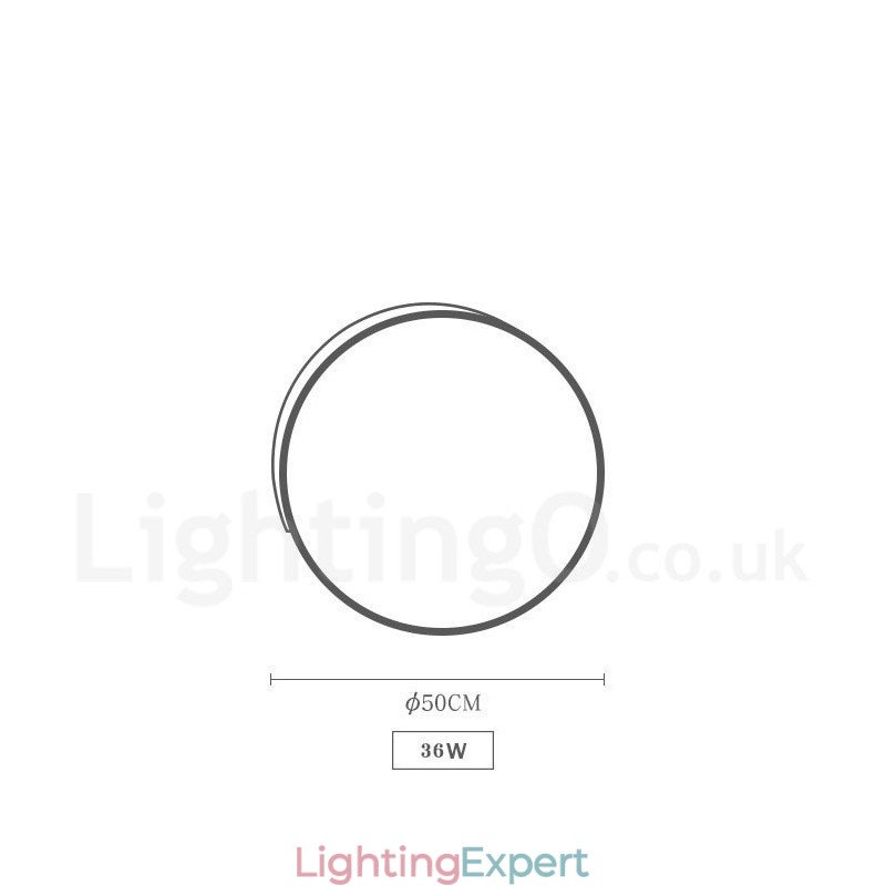 Dimmable Multi Colours Round Wood Ceiling Light with Acrylic Shade Ceiling Lamp Nordic Style