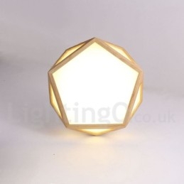 Dimmable Multi Styles Wood Ceiling Light with Acrylic Shade Ceiling Lamp Nordic Style