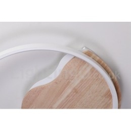 Dimmable White Cloud Round Wood Ceiling Light Ultrathin Ceiling Lamp Also Can Be Used As Wall Light