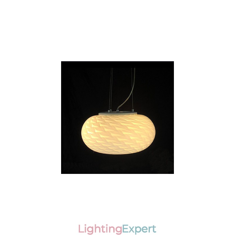Modern Minimalist Carved milky White Chandelier lamp
