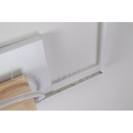 Dimmable White Square Wood Ceiling Light Ultrathin Ceiling Lamp Also Can Be Used As Wall Light