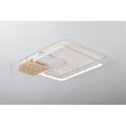 Dimmable White Square Wood Ceiling Light Ultrathin Ceiling Lamp Also Can Be Used As Wall Light