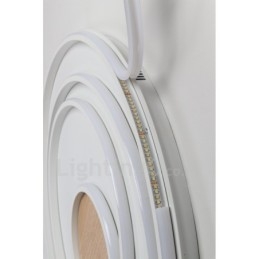 Dimmable White Rings Wood Ceiling Light Ultrathin Ceiling Lamp Also Can Be Used As Wall Light