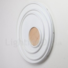 Dimmable White Rings Wood Ceiling Light Ultrathin Ceiling Lamp Also Can Be Used As Wall Light