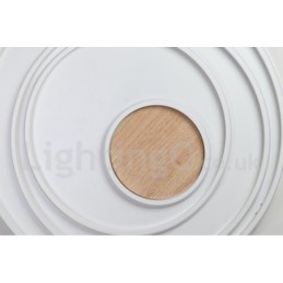 Dimmable White Rings Wood Ceiling Light Ultrathin Ceiling Lamp Also Can Be Used As Wall Light
