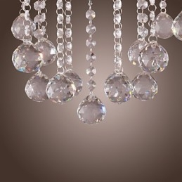 Chrome Elegant Crystal Candle Chandelier