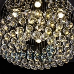 Modern K9 Crystal Round Flush Mount Ceiling Light