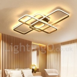 Modern Comtemporary Alumilium Painting Ceiling Light Flush Mount Light with Remoter Dimmer Also Can Be Used As Wall Light