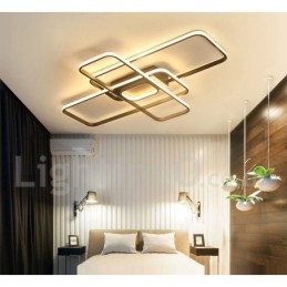 Modern Comtemporary Alumilium Painting Ceiling Light Flush Mount Light with Remoter Dimmer Also Can Be Used As Wall Light
