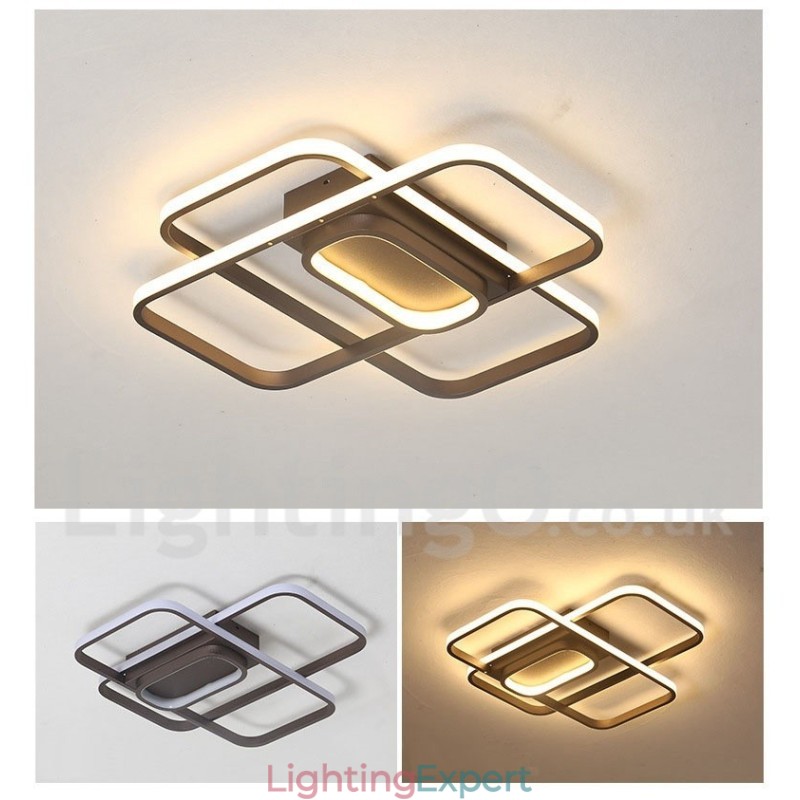 Modern Comtemporary Alumilium Painting Ceiling Light Flush Mount Light with Remoter Dimmer Also Can Be Used As Wall Light
