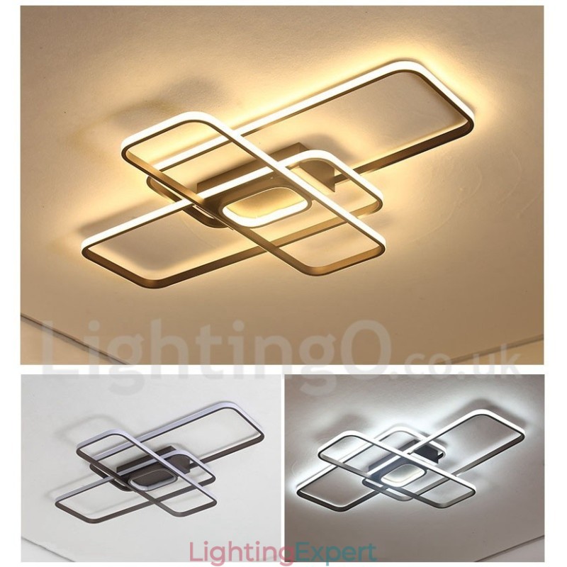 Modern Comtemporary Alumilium Painting Ceiling Light Flush Mount Light with Remoter Dimmer Also Can Be Used As Wall Light