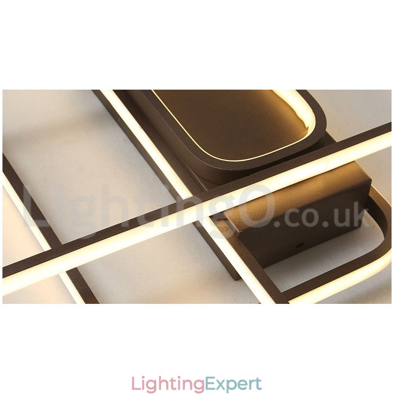 Modern Comtemporary Alumilium Painting Ceiling Light Flush Mount Light with Remoter Dimmer Also Can Be Used As Wall Light