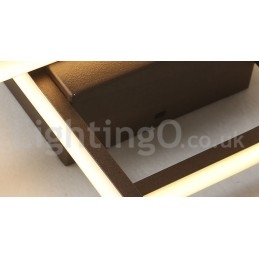 Modern Comtemporary Alumilium Painting Ceiling Light Flush Mount Light with Remoter Dimmer Also Can Be Used As Wall Light