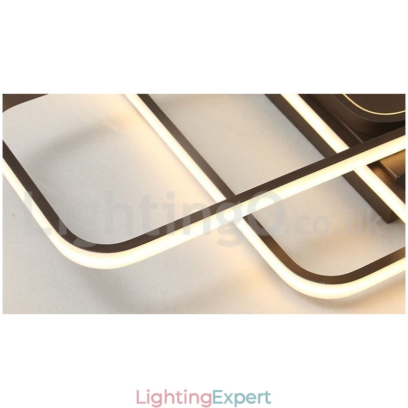 Modern Comtemporary Alumilium Painting Ceiling Light Flush Mount Light with Remoter Dimmer Also Can Be Used As Wall Light