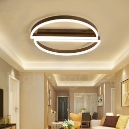 Round Modern Comtemporary Alumilium Ceiling Light Flush Mount Light with Remoter Dimmer Also Can Be Used As Wall Light