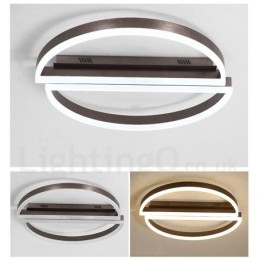 Round Modern Comtemporary Alumilium Ceiling Light Flush Mount Light with Remoter Dimmer Also Can Be Used As Wall Light