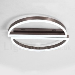 Round Modern Comtemporary Alumilium Ceiling Light Flush Mount Light with Remoter Dimmer Also Can Be Used As Wall Light