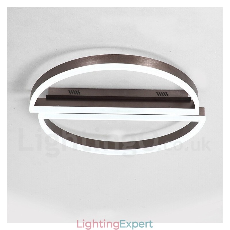 Round Modern Comtemporary Alumilium Ceiling Light Flush Mount Light with Remoter Dimmer Also Can Be Used As Wall Light