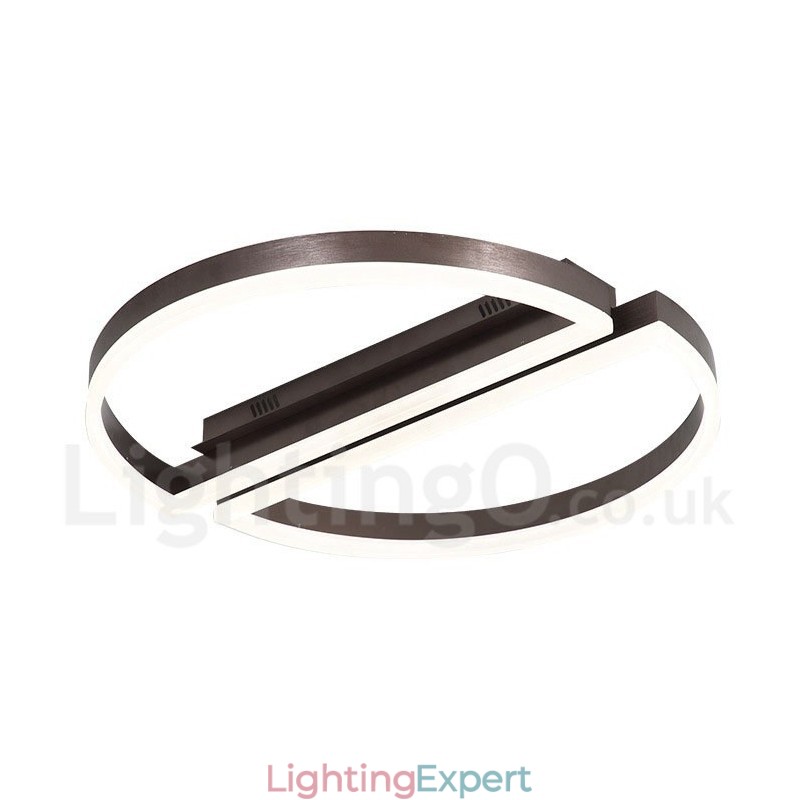 Round Modern Comtemporary Alumilium Ceiling Light Flush Mount Light with Remoter Dimmer Also Can Be Used As Wall Light