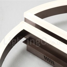 Round Modern Comtemporary Alumilium Ceiling Light Flush Mount Light with Remoter Dimmer Also Can Be Used As Wall Light