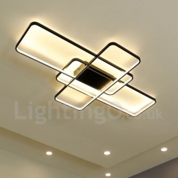 Modern Comtemporary Alumilium Painting Ceiling Light Flush Mount Wall Light with Remoter Dimmer for Living Room Bed Room Also Can Be Used As Wall Light