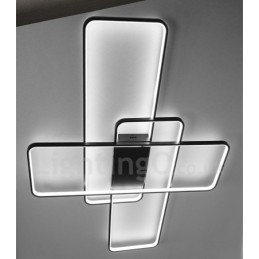Modern Comtemporary Alumilium Painting Ceiling Light Flush Mount Wall Light with Remoter Dimmer for Living Room Bed Room Also Can Be Used As Wall Light