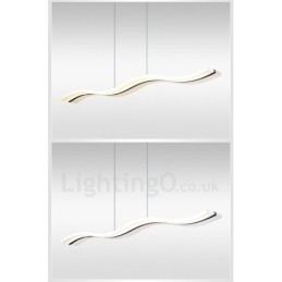 Dimmable Linear Pendant Light with Remote Control Modern Design