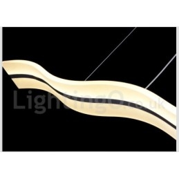 Dimmable Linear Pendant Light with Remote Control Modern Design