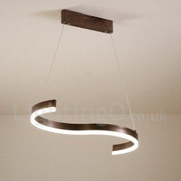 Dimmable Linear Pendant Light with Remote Control Modern Design