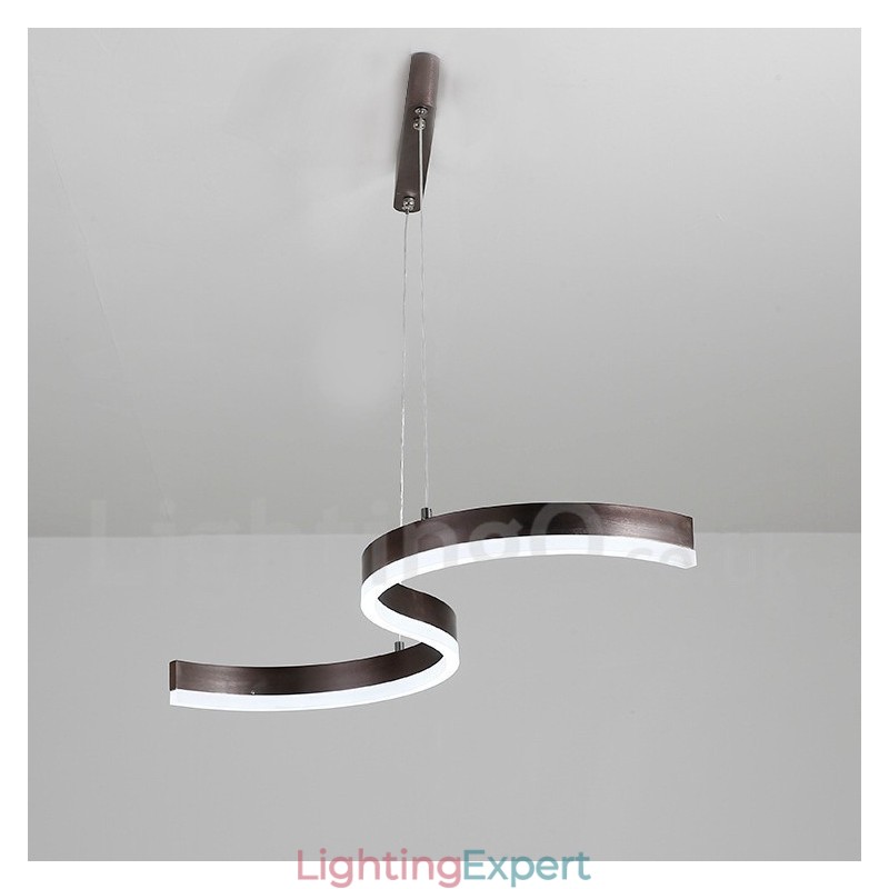 Dimmable Linear Pendant Light with Remote Control Modern Design