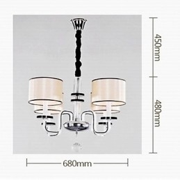 Modern Minimalist Chandelier Lighting Cloth Art Crystal Chandelier