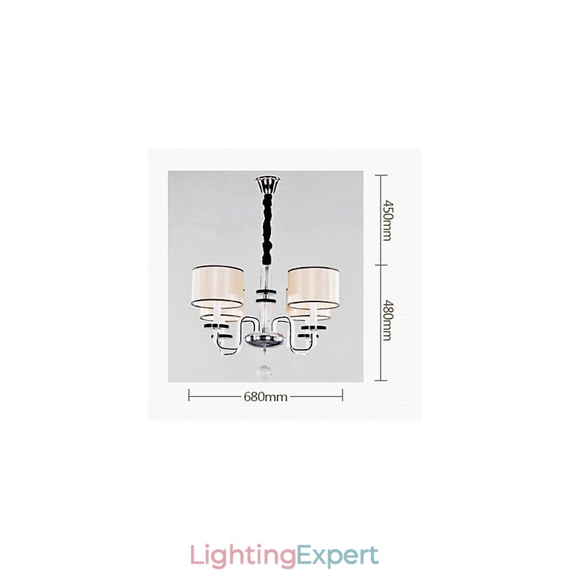 Modern Minimalist Chandelier Lighting Cloth Art Crystal Chandelier